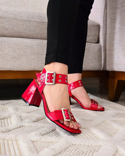 Marianna Tacón Charol Rojo