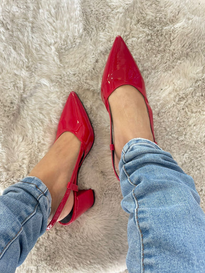 Alice Tacón Charol Rojo